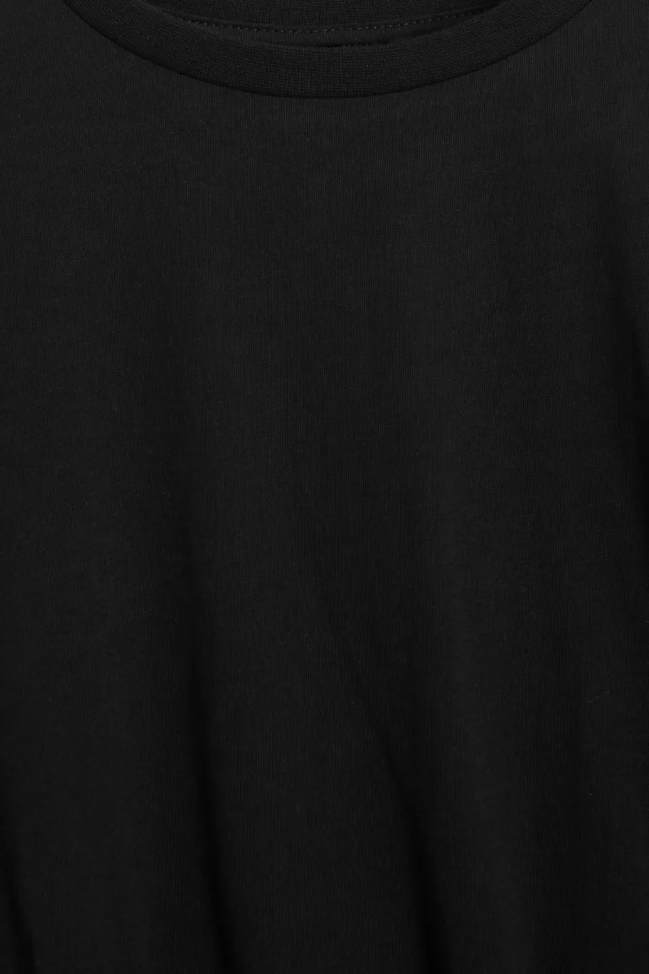 Bayan Siyah Crop Balon Tshirt