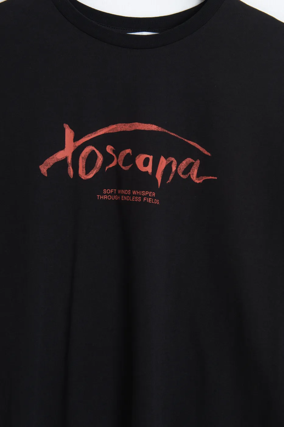 Bayan Siyah Basic Baskılı Tshirt