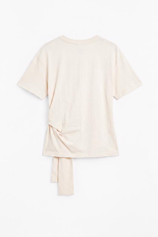 Düğümlü Ve Kısa Kollu T-shirt