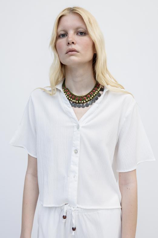 Bayan  Kısa Kollu Gömlek