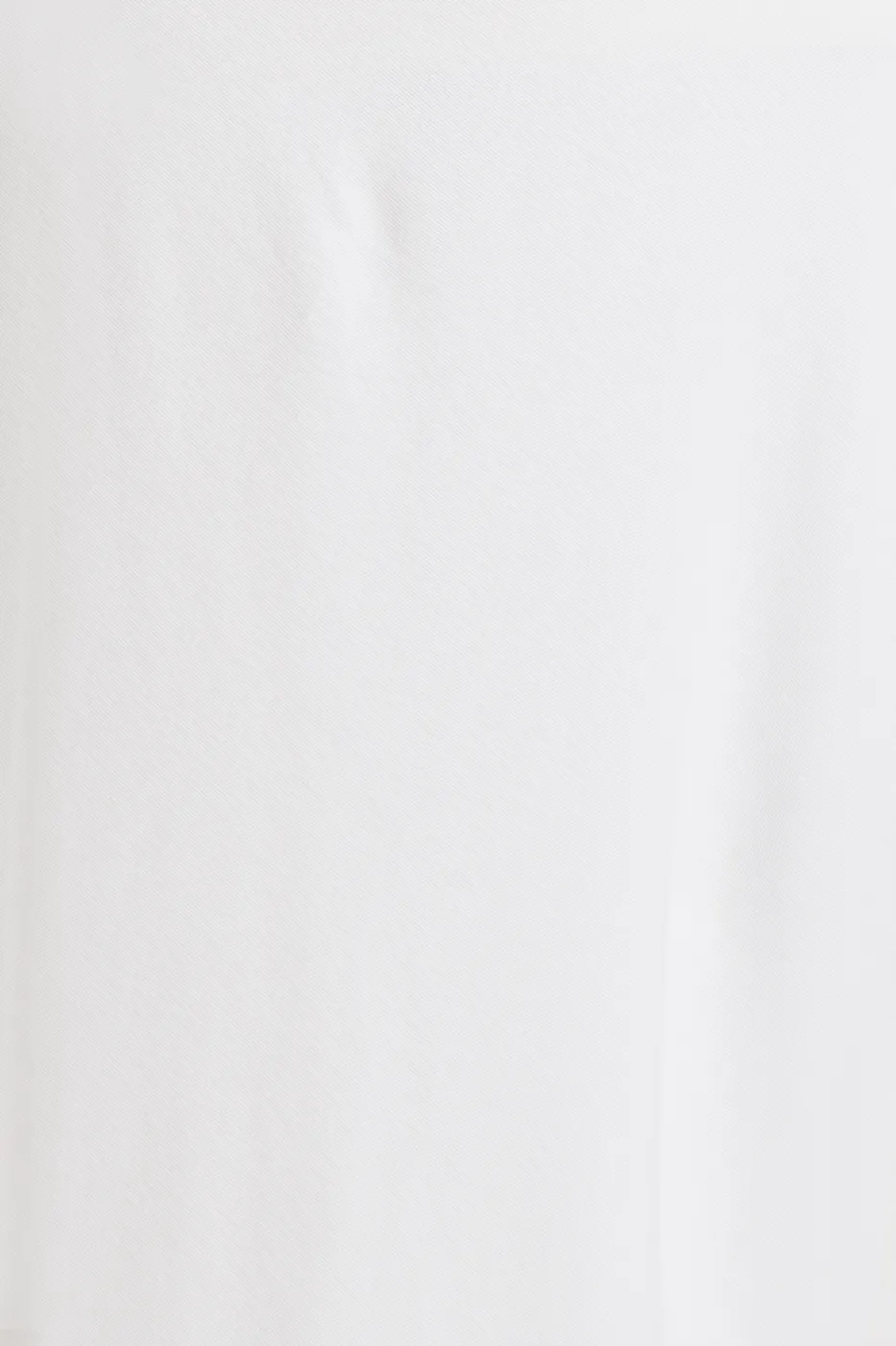 Bayan Beyaz Polo Yakalı Maksi Pike Elbise