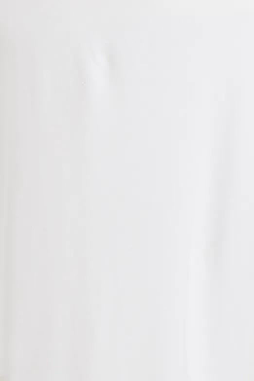 Bayan Beyaz Polo Yakalı Maksi Pike Elbise - BSL