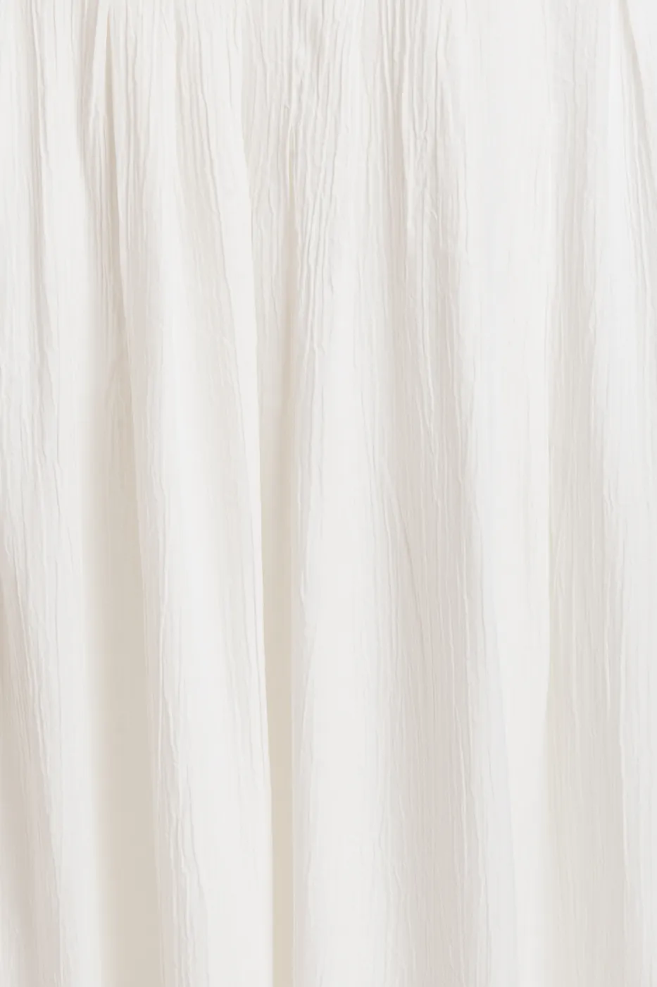 Bayan Beyaz Pileli Midi Etek