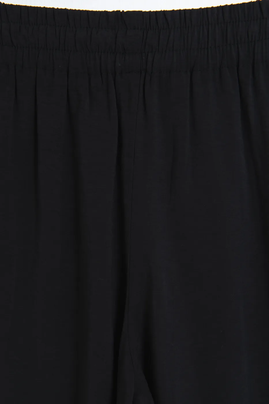 Bayan Siyah Modal Düz Kesim Pantolon