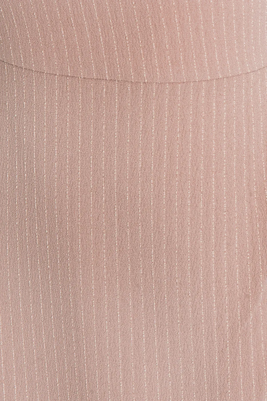 Bayan Pudra Straplez Maksi Elbise