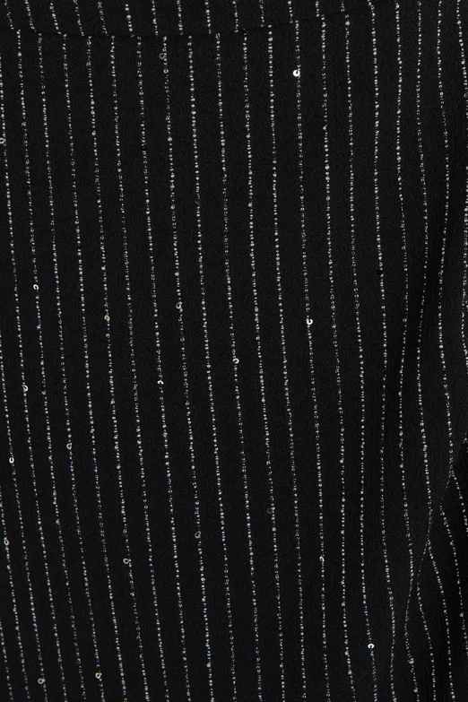 Bayan Siyah Straplez Maksi Elbise - BSL