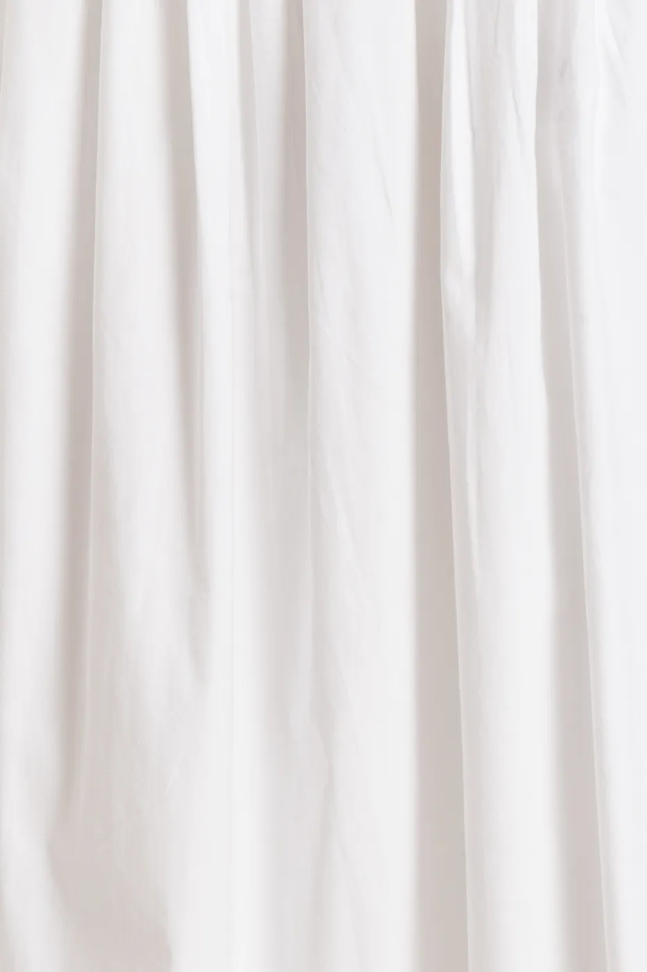 Bayan Beyaz %100 Tencel Pile Detaylı Midi Etek