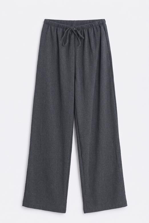 Bayan  Oversize Kraşlı Pantolon