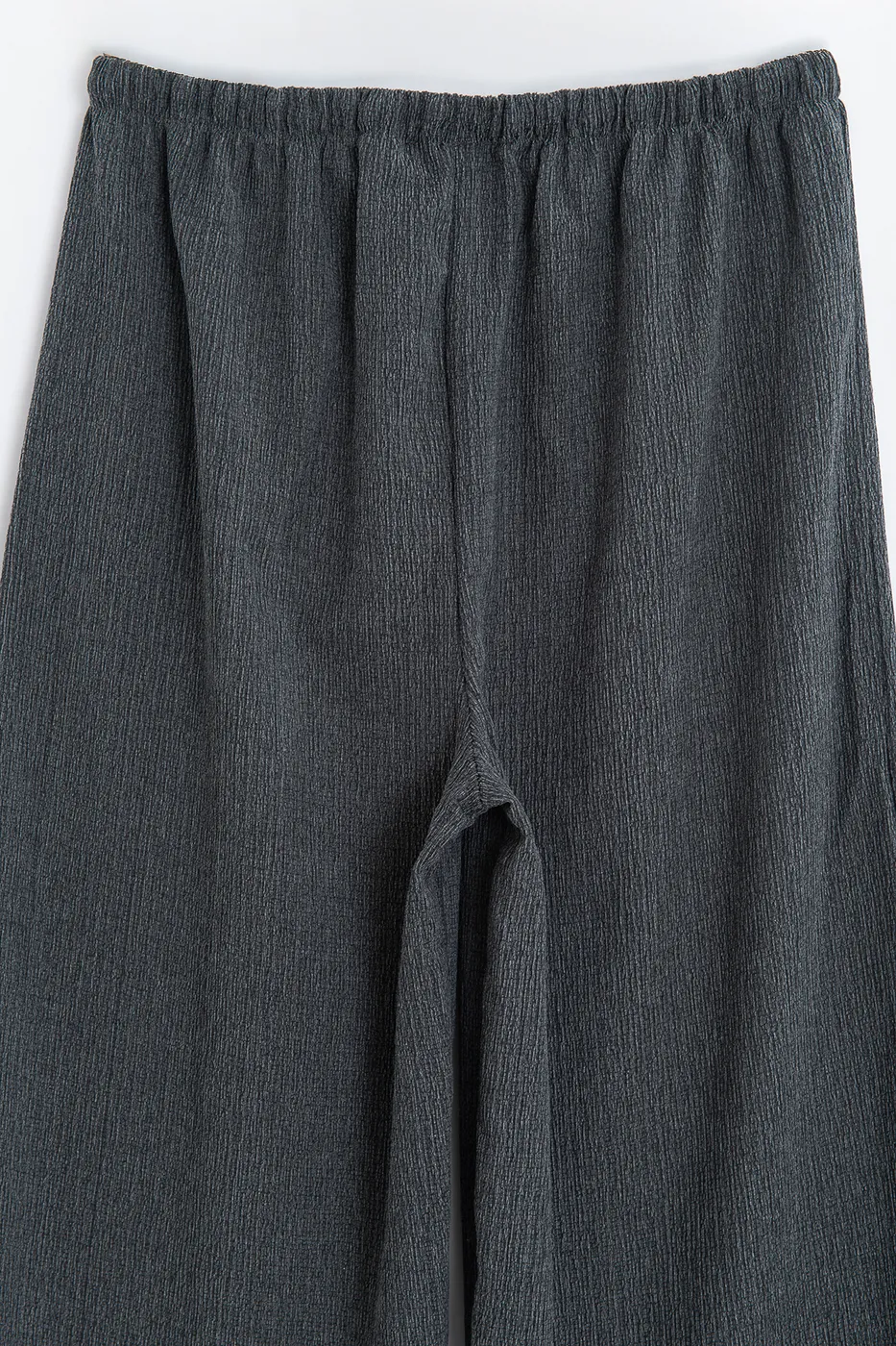 Bayan Antrasit Oversize Kraşlı Pantolon