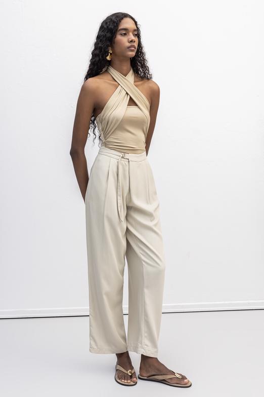 Pileli Havuç Pantolon