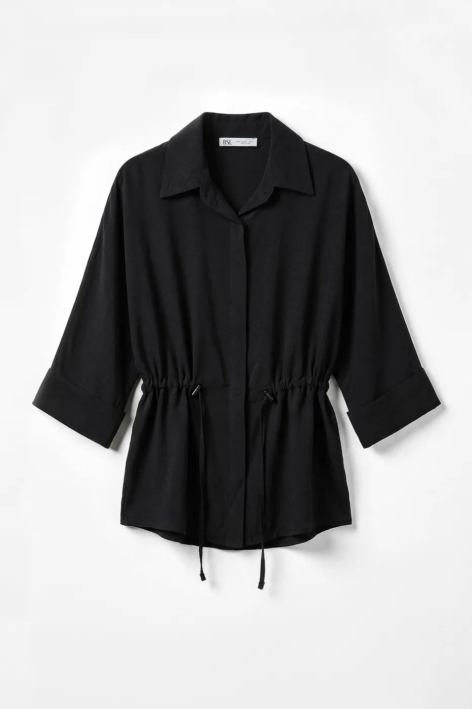 Bayan Siyah Modal Oversize Gömlek