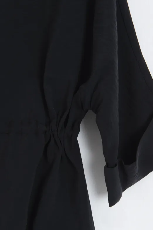 Bayan Siyah Modal Oversize Gömlek - BSL