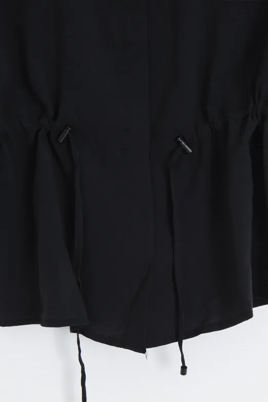 Bayan Siyah Modal Oversize Gömlek - BSL