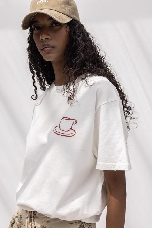 Bayan  Oversize Baskılı Tshirt