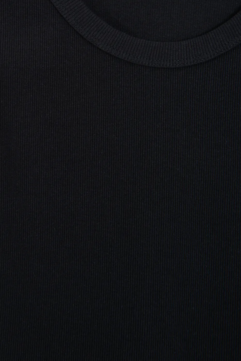 Bayan Siyah Açık Yaka Basic Atlet