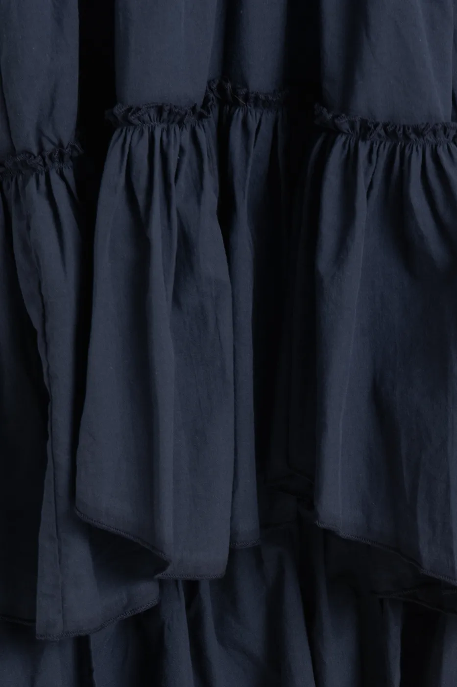 Bayan Lacivert Katlı Maksi Etek