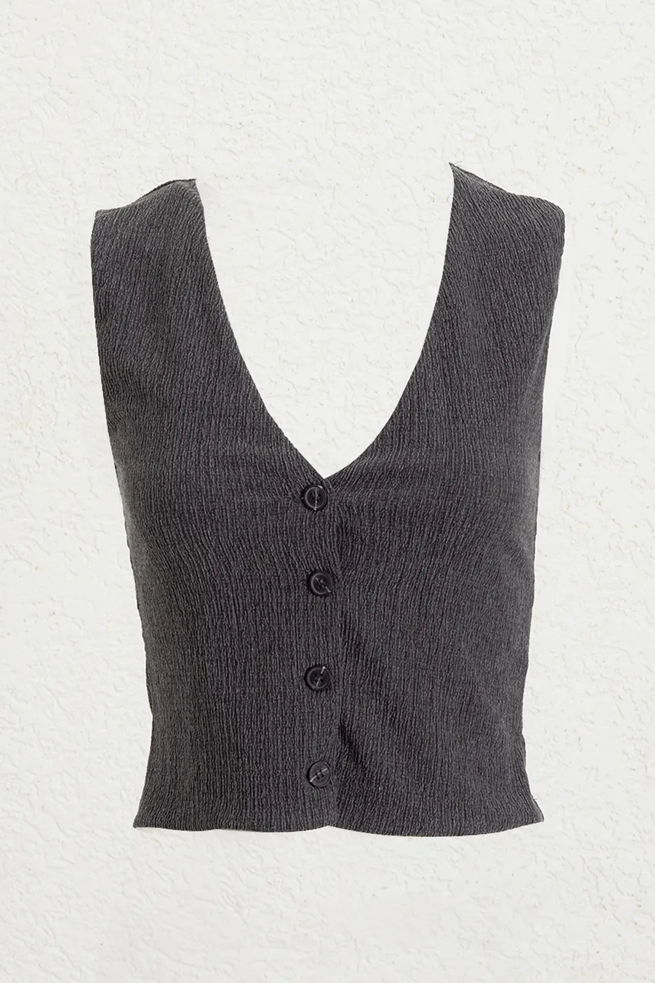 Bayan Antrasit Dokulu Fit Yelek