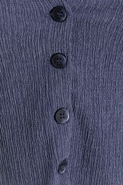 Bayan İndigo Dokulu Fit Yelek - BSL