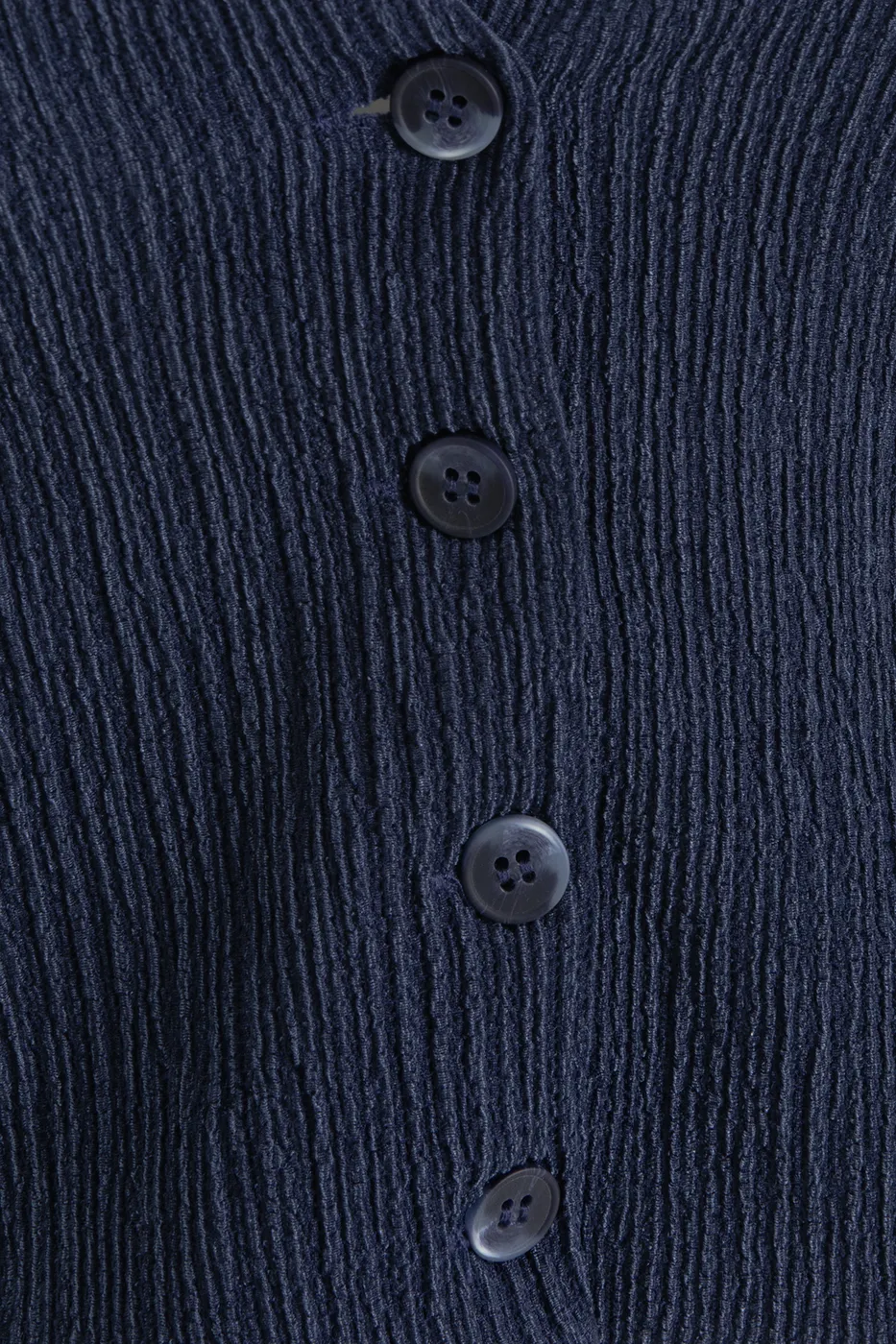 Bayan Lacivert Dokulu Fit Yelek