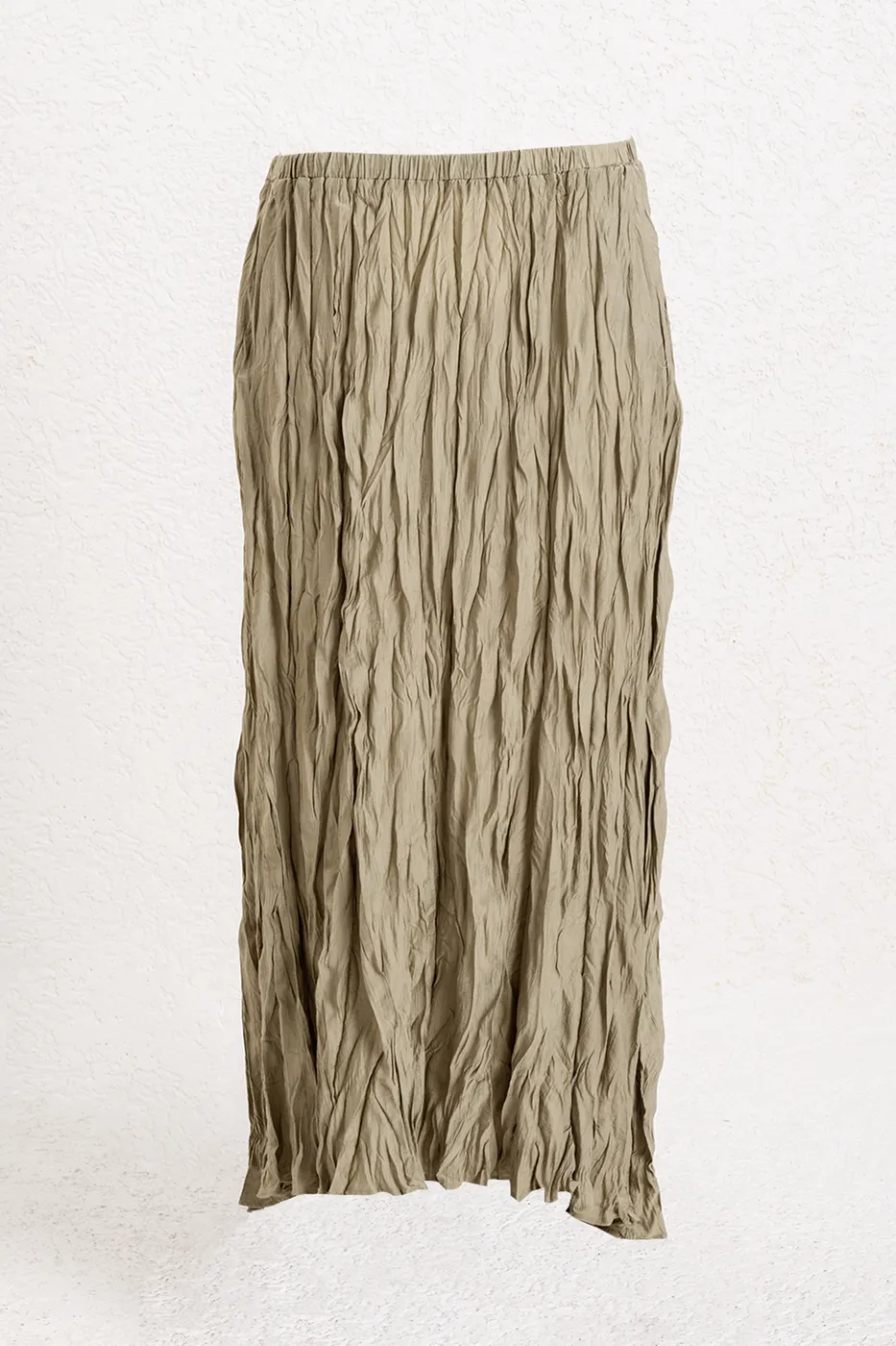 Bayan Haki Crashlı Midi Etek