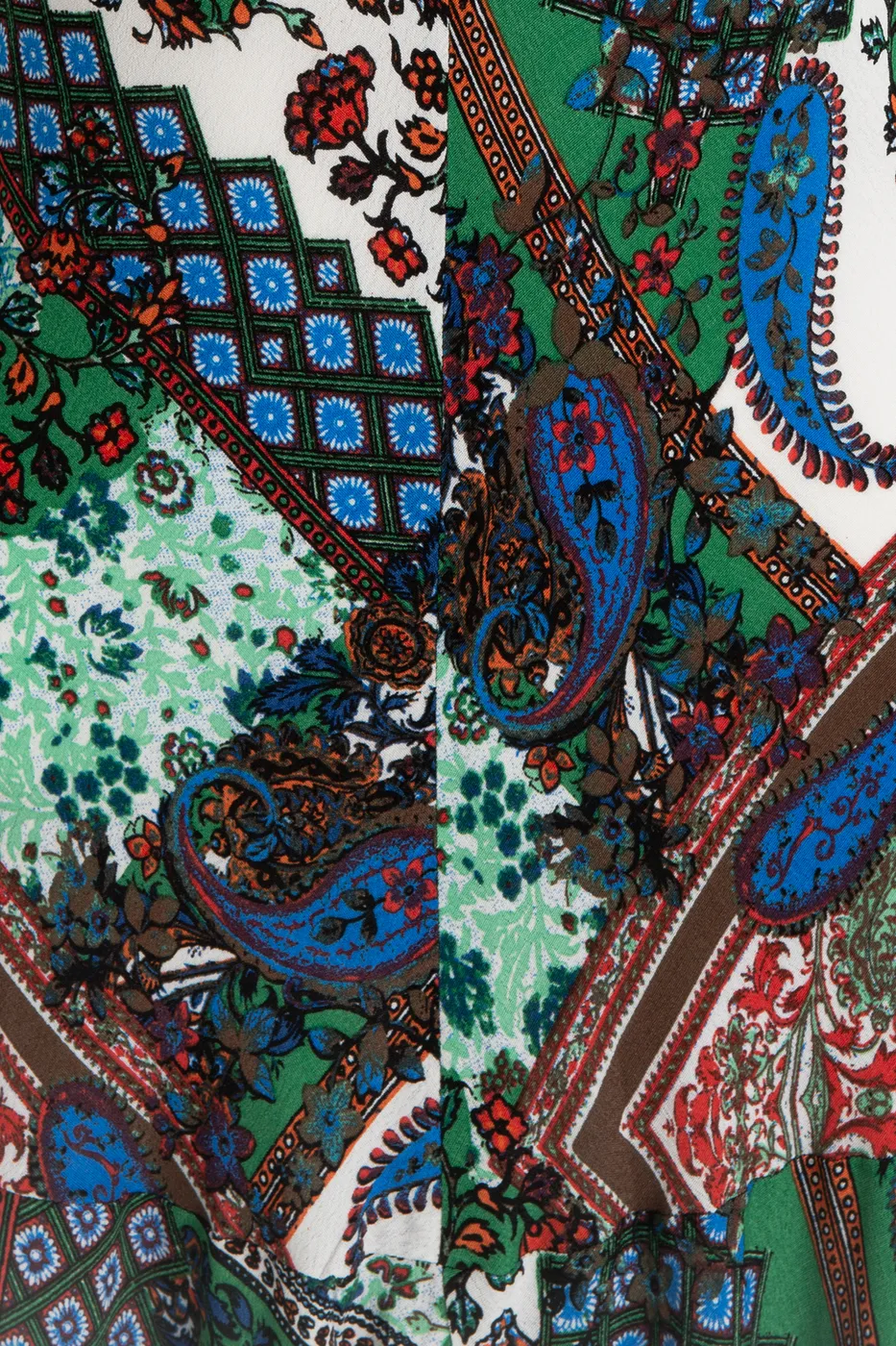 Bayan Multı Halter  Yakalı  Desenli Midi Elbise