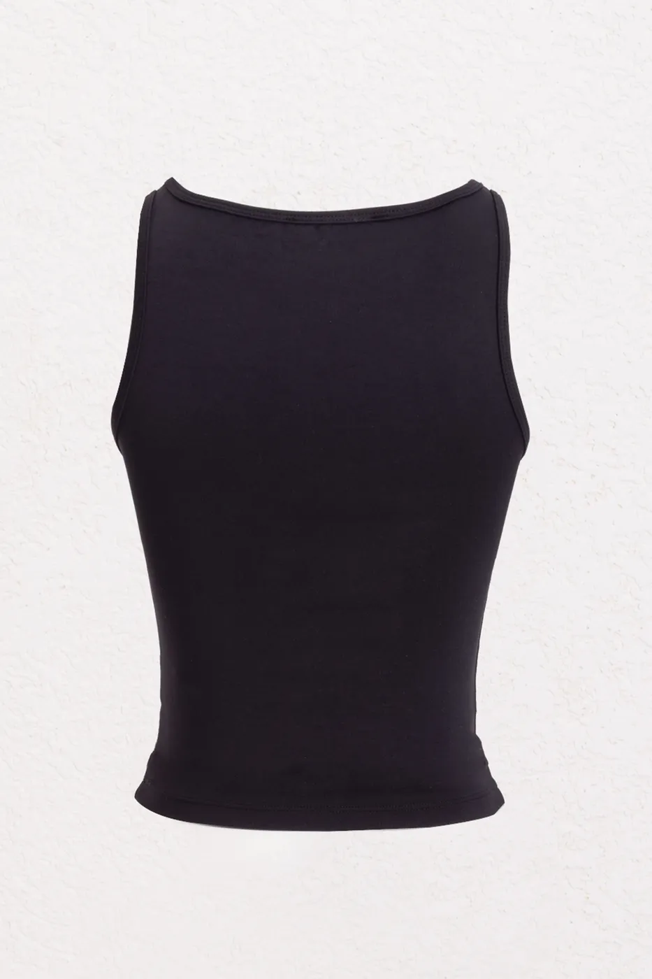 Bayan Siyah Kayık Yaka Detaylı Yumuşak Dokulu Top