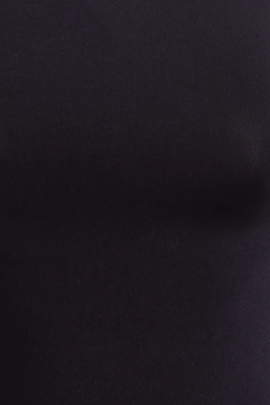 Bayan Siyah Kayık Yaka Detaylı Yumuşak Dokulu Top