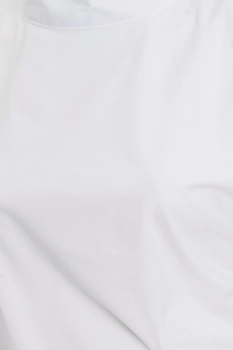Bayan Beyaz Asimetrik Poplin Bluz
