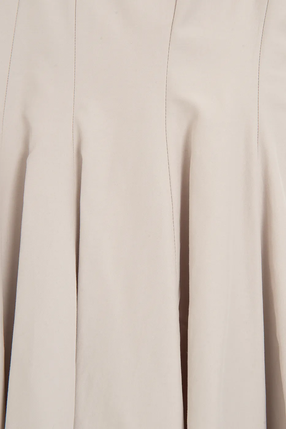 Bayan Bej Askılı Poplin Mini Elbise