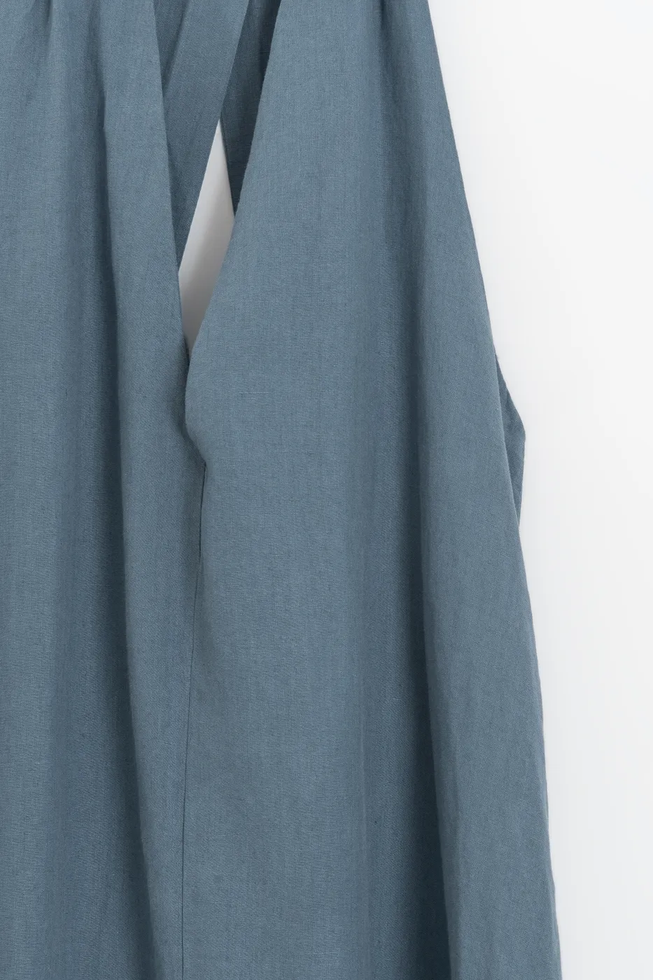 Bayan Mavi Oversize Midi Elbise