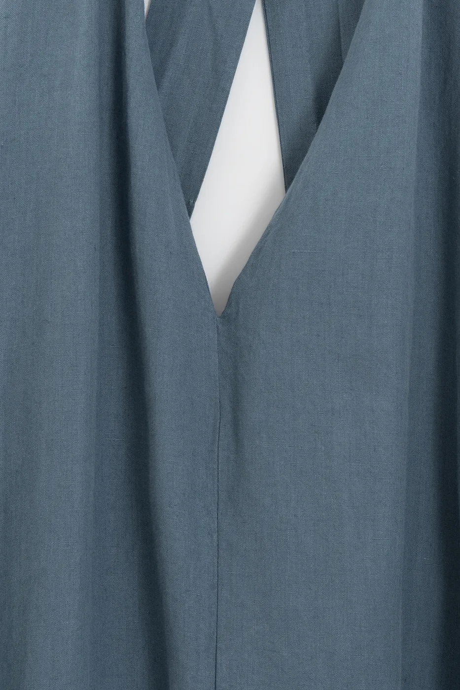 Bayan Mavi Oversize Midi Elbise