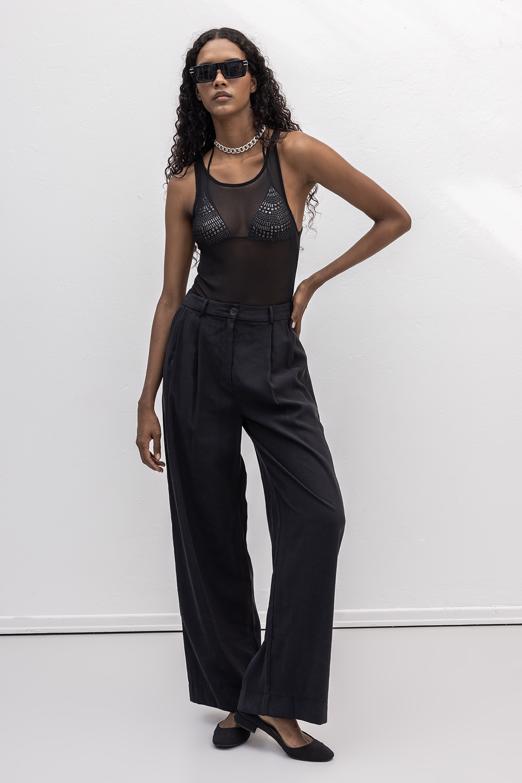 Bayan  Tencel  Palazzo Dökümlü Pantolon