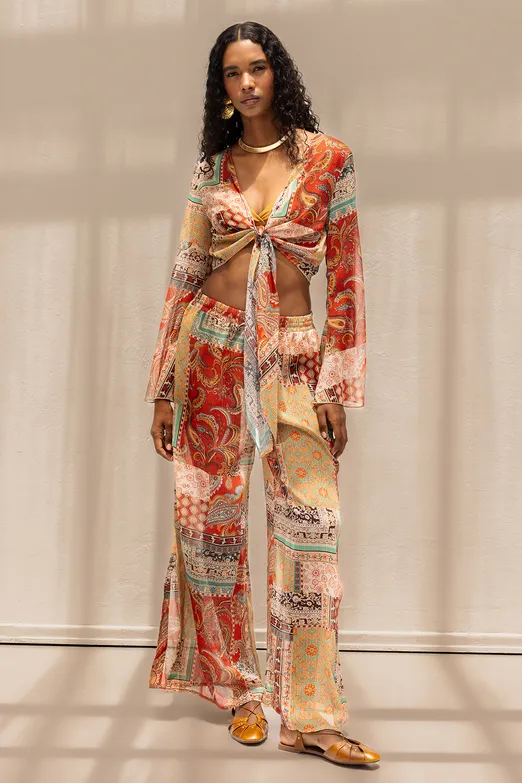 Bayan Multı Bol Düz Kesim Pantolon - BSL