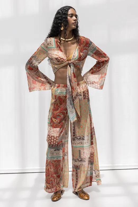 Bayan Multı Bol Düz Kesim Pantolon - BSL