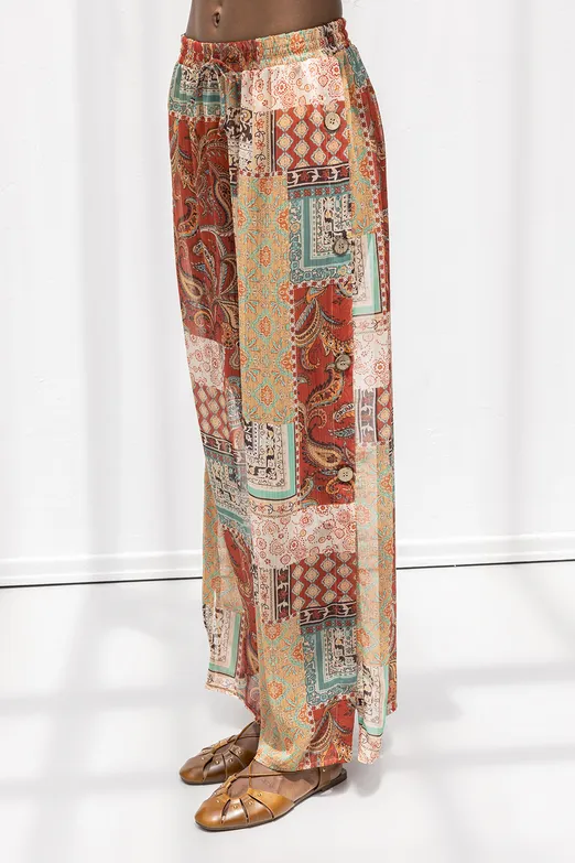 Bayan Multı Bol Düz Kesim Pantolon - BSL