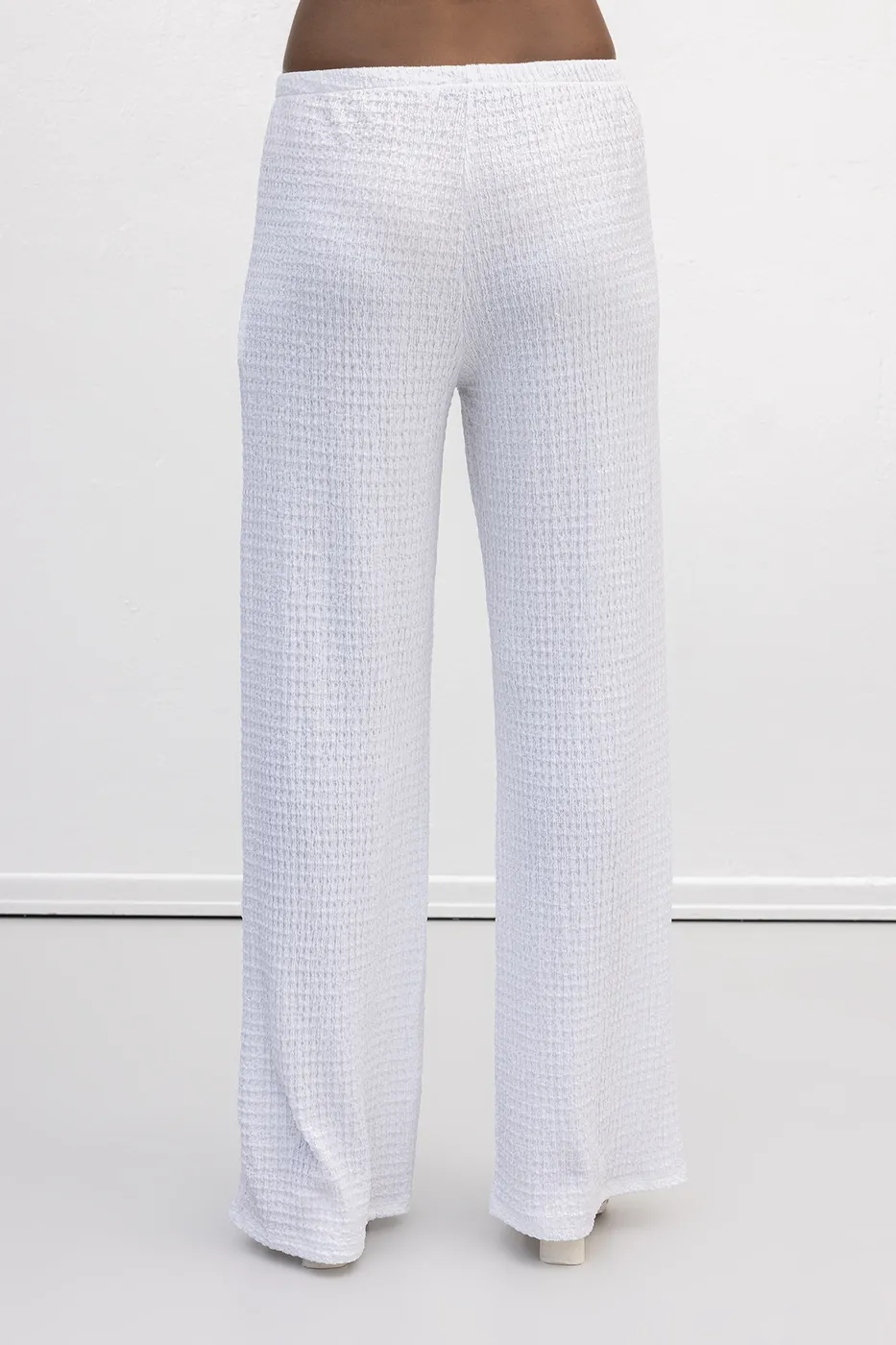 Bayan Beyaz Dokulu Pantolon