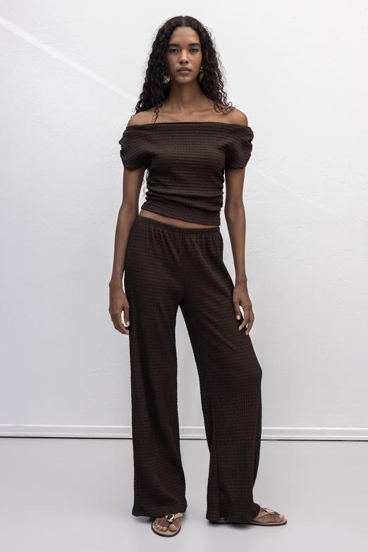 Bayan  Dokulu Pantolon