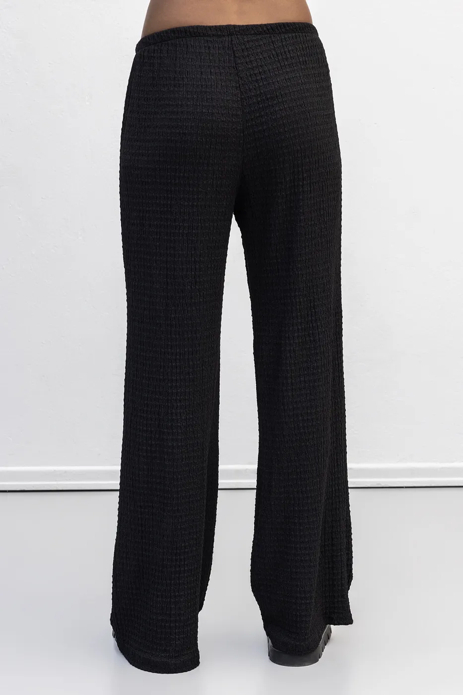 Bayan Siyah Dokulu Pantolon