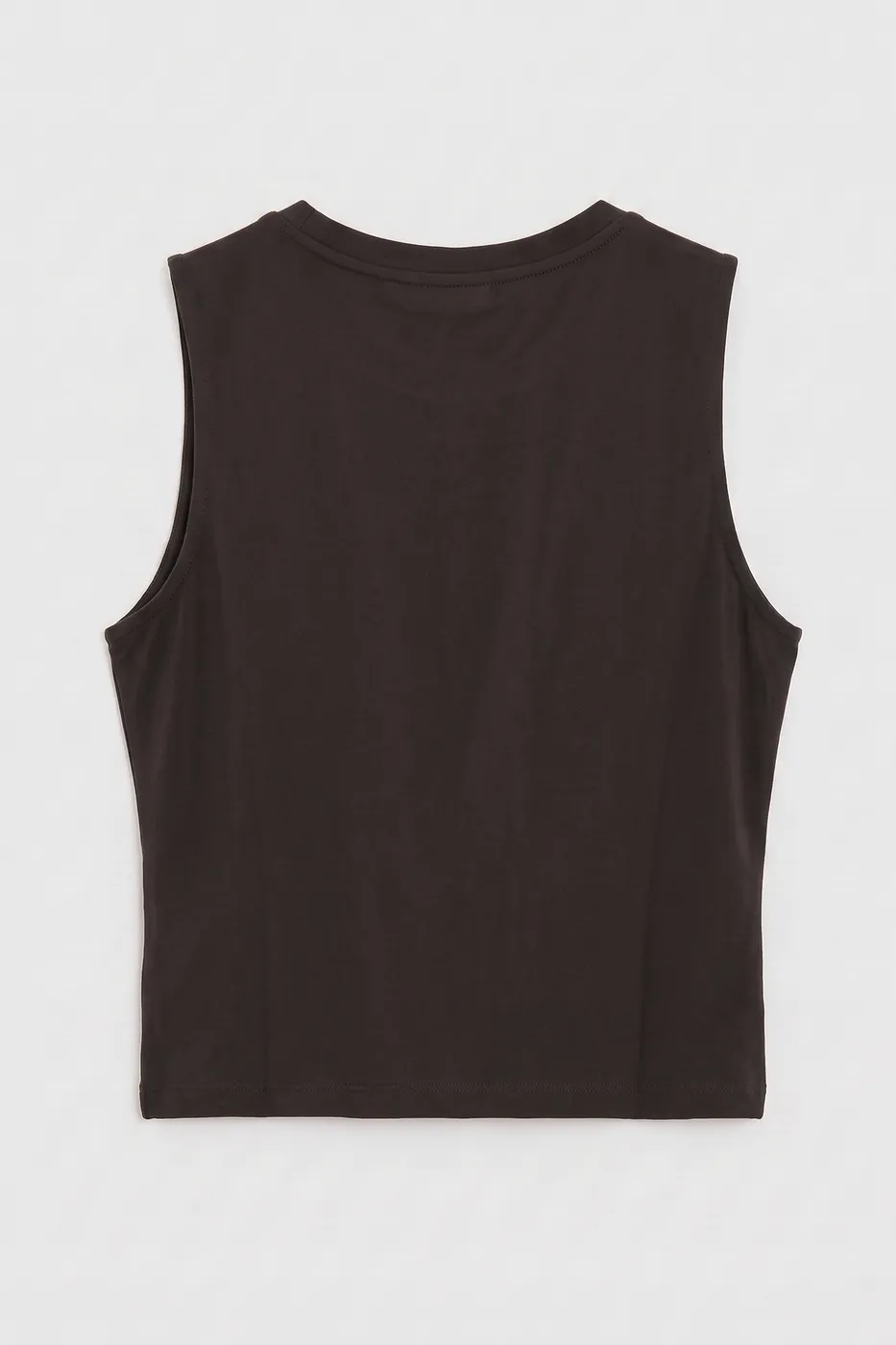 Bayan Kahverengi Burgulu Crop Top
