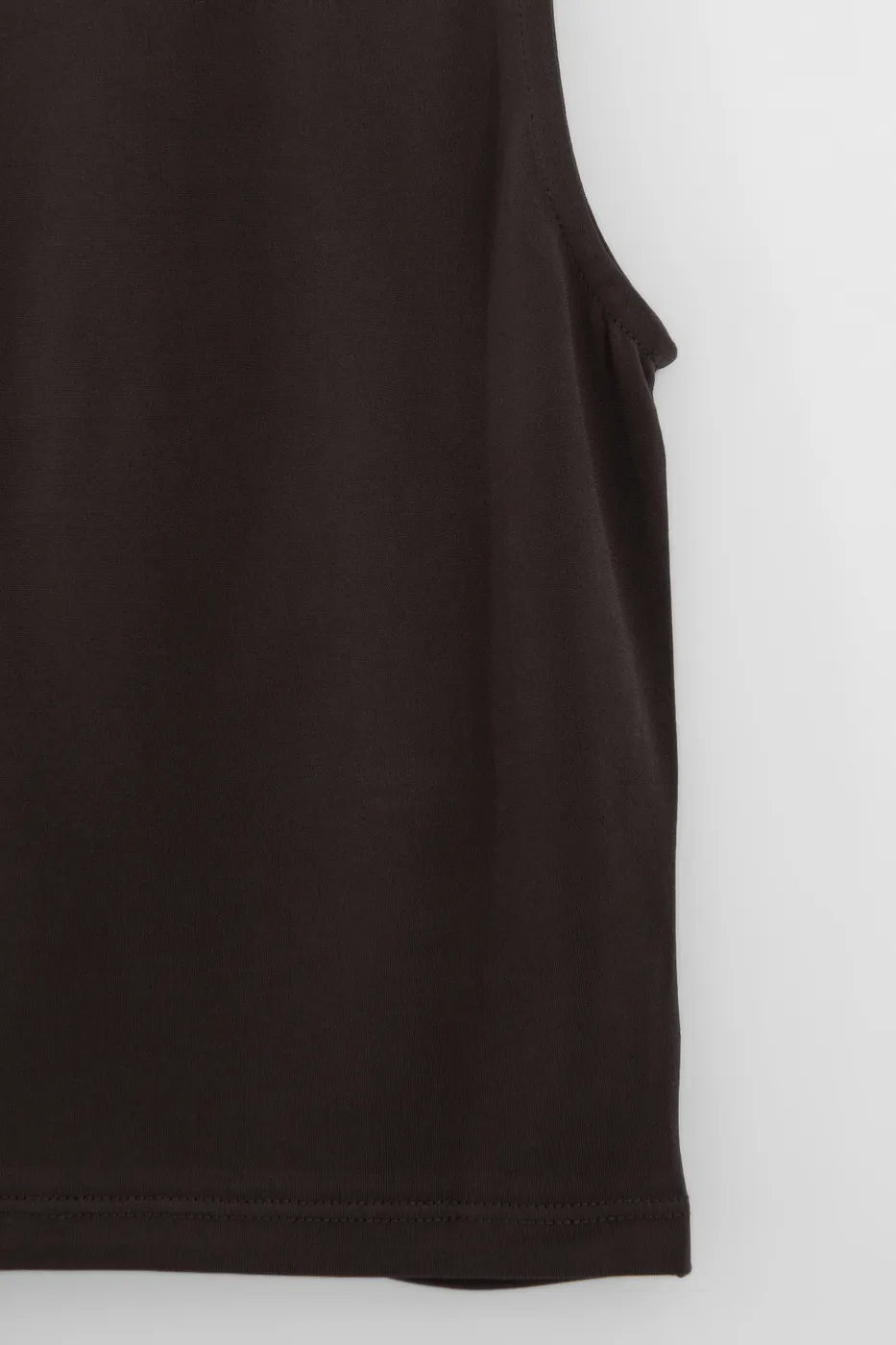 Bayan Kahverengi Burgulu Crop Top