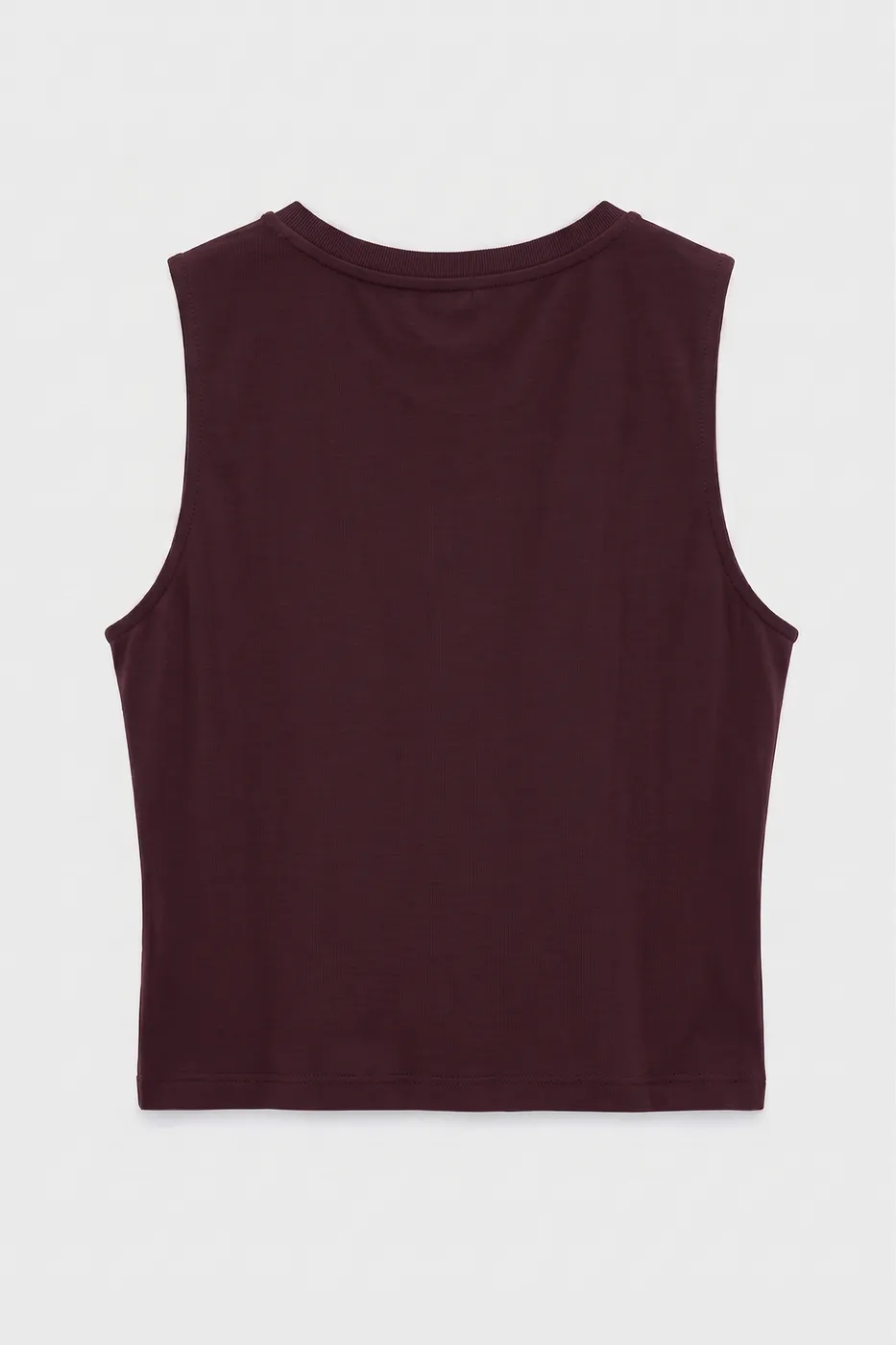 Bayan Bordo Burgulu Crop Top