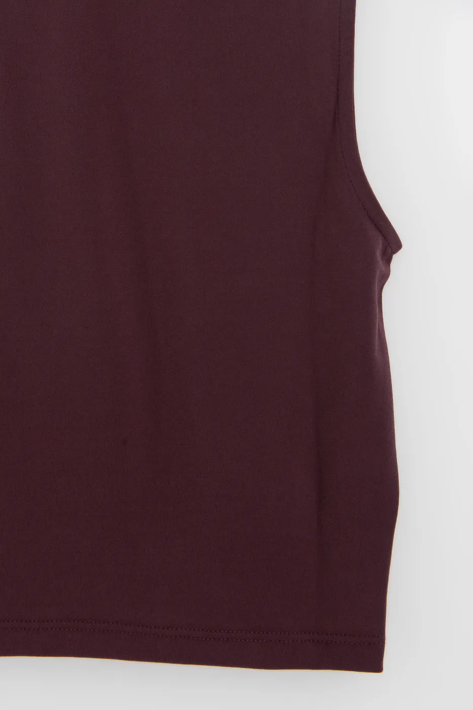 Bayan Bordo Burgulu Crop Top