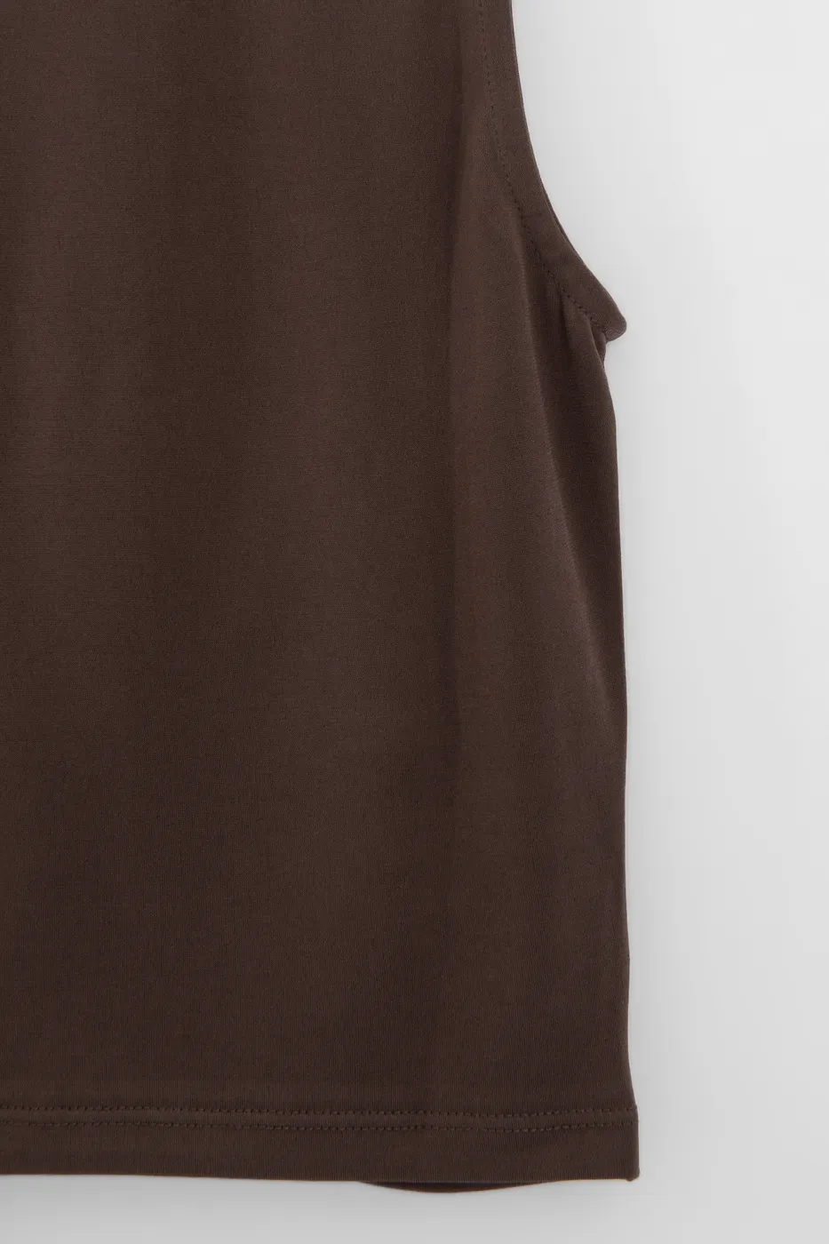 Bayan Kahverengi Burgulu Crop Top