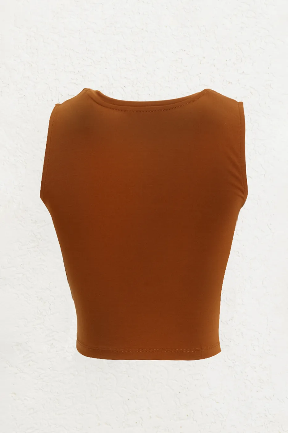 Bayan Tarçın Burgulu Crop Top