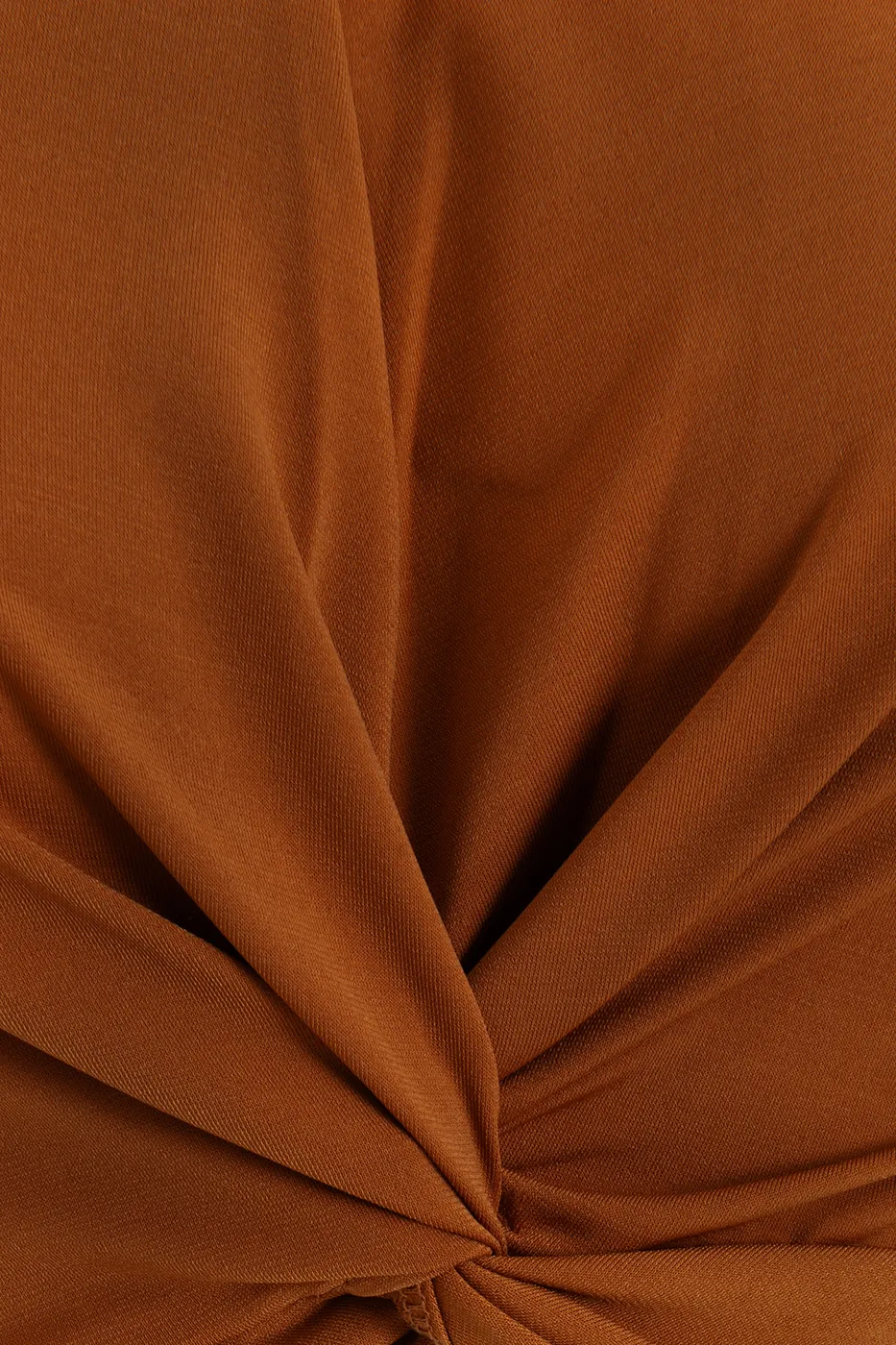 Bayan Tarçın Burgulu Crop Top