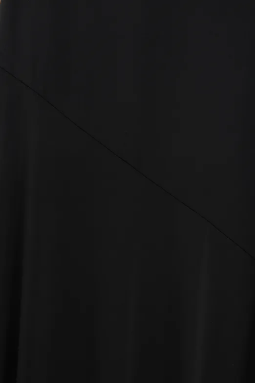 Bayan Siyah Volanlı Midi Etek - BSL