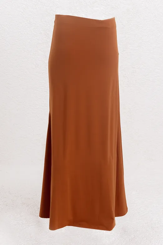 Bayan Tarçın Volanlı Midi Etek - BSL