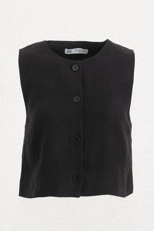 Bayan  %100 Keten Yelek