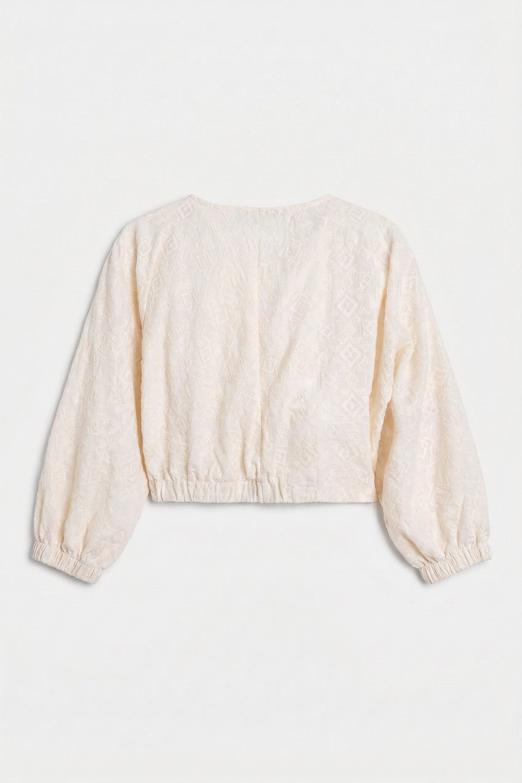 Cotton Bağlamalı Bluz