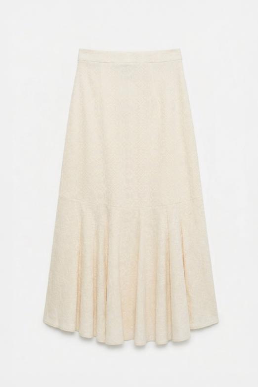 Fırfır Volanlı  Midi Etek